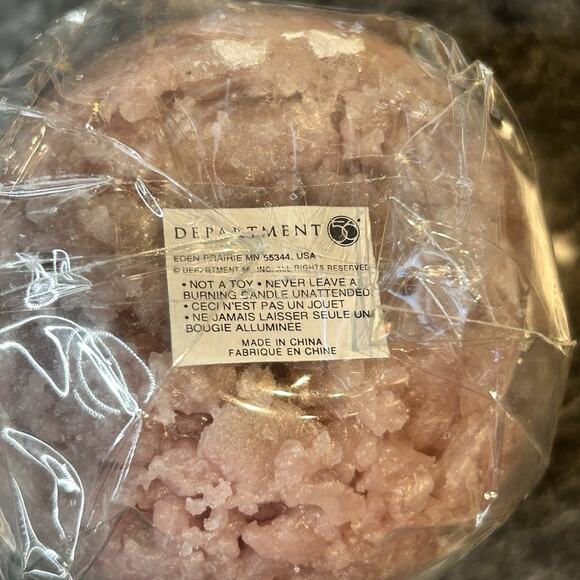 2- Dept 56 Ice Cream Decorative Glass Jar Candles And Waffle Cone Holders - Picture 7 of 11